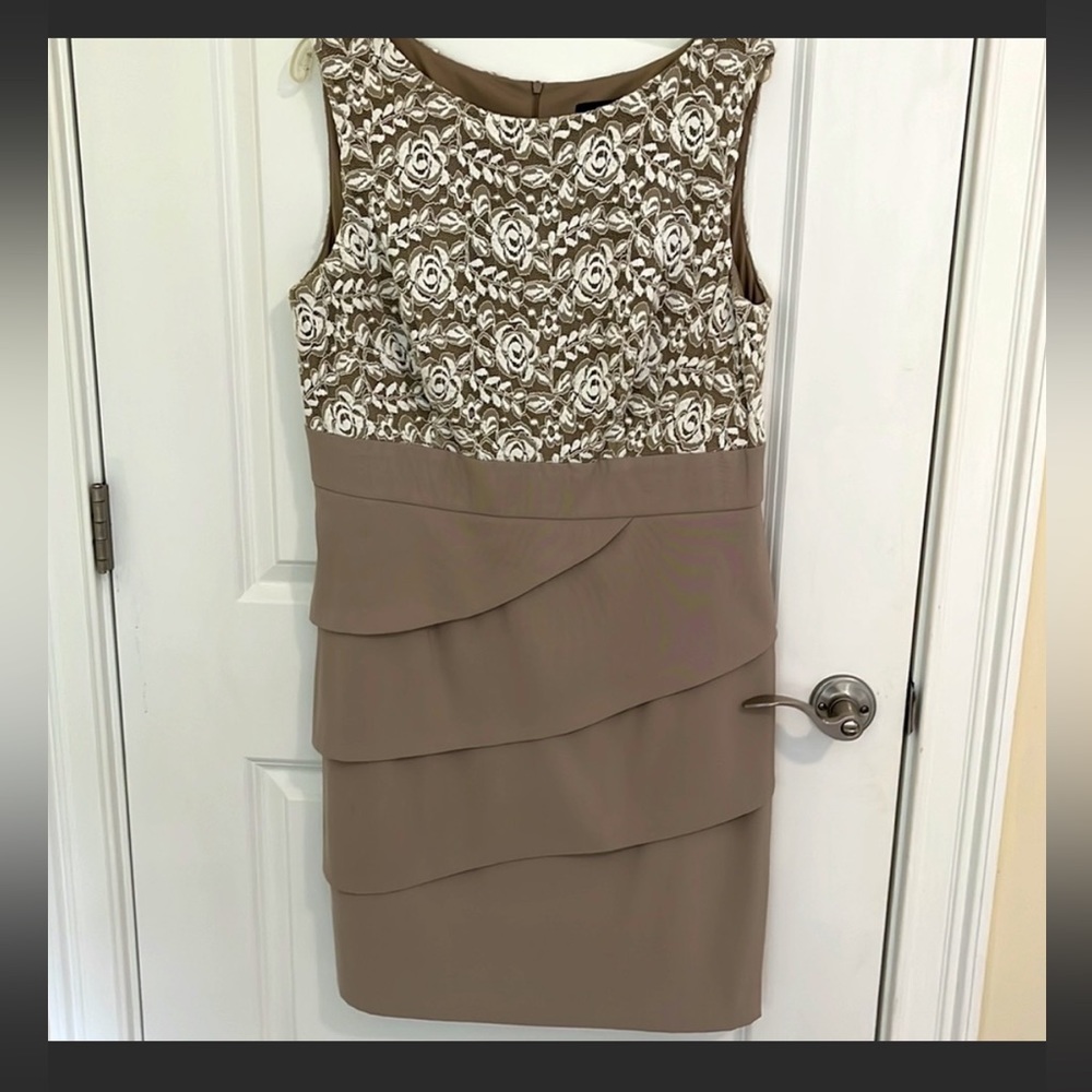 Connected Apparel Lace Top Dress Size 14W